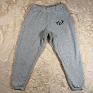 Gallery Dept. GD English Logo Sweatpants 'Heather Grey‘ Men’s Large
